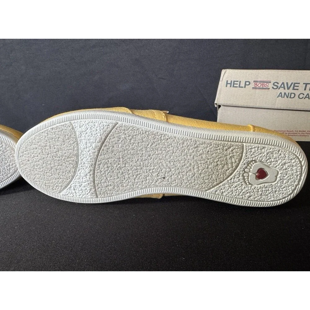 Bobs from Skechers Plush-Peace & Love / Womens 6 M/Memory Foam/ Yellow NIB - Picture 6 of 7